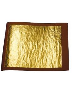 FEUILLES D'OR 8 X 8 CM - POCHETTE DE 10