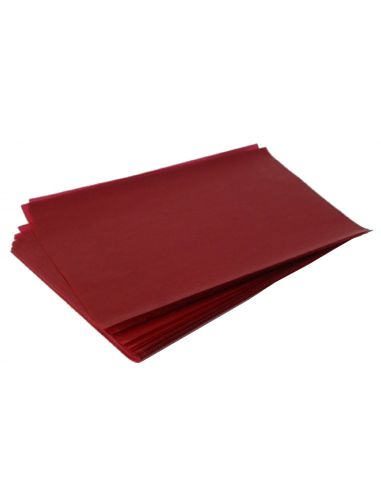 FEUILLE DE PAPIER CARBONE ROUGE À LA CIRE 
