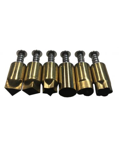 SET DE 6 EMPORTE PIECES LAITON SERIE A