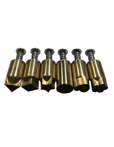 SET DE 6 EMPORTE PIECES LAITON SERIE A