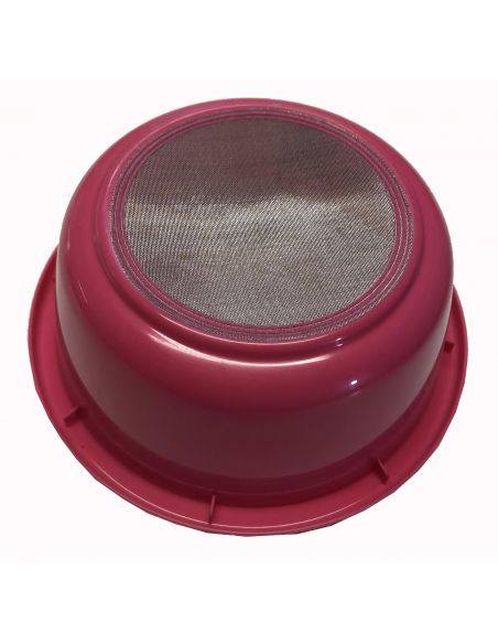 TAMIS PLASTIQUE ROUGE MESH60 Ø160mm