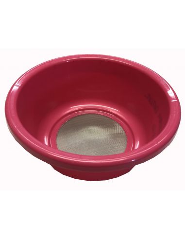 TAMIS PLASTIQUE ROUGE MESH60 Ø160mm