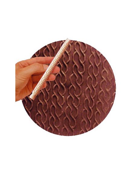R18 -MINI ROULEAU A TEXTURER - 16 CM - ZIG-ZAG