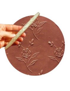 R34 -MINI ROULEAU A TEXTURER - 16 CM - ROSES