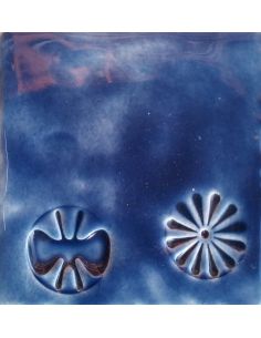 sur faïence blanche  