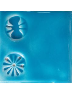 sur faïence blanche  