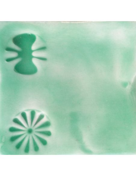 sur faïence blanche  