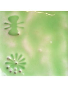 sur faïence blanche  