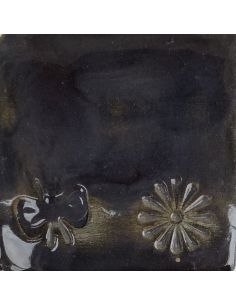 sur faïence blanche