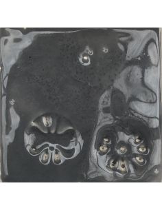 sur faïence blanche