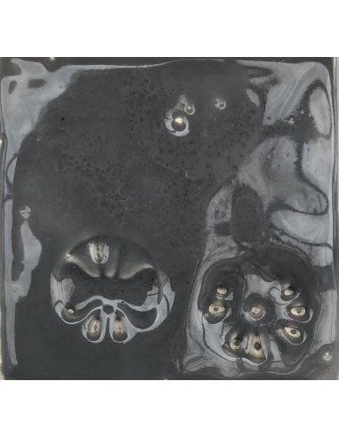 sur faïence blanche