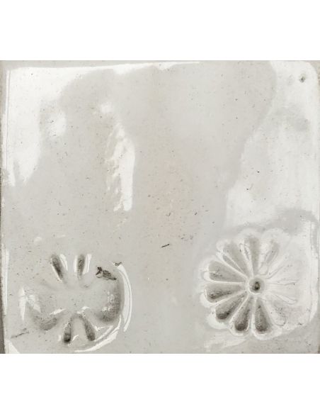 sur faïence blanche