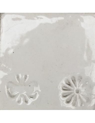 sur faïence blanche