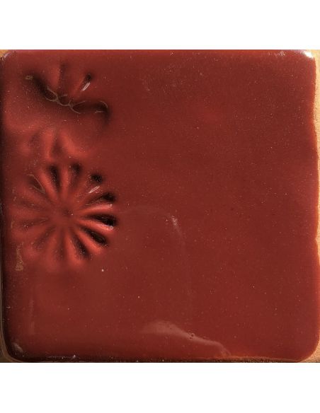 Sur faïence rouge