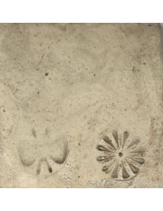 Sur faïence blanche