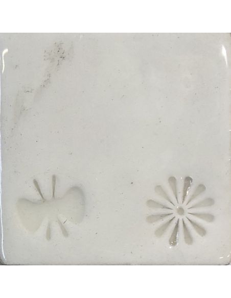 sur faïence blanche