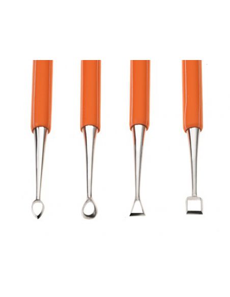 KIT DE 4 MIRETTES DOUBLE INOXIDABLE