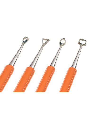 KIT DE 4 MIRETTES DOUBLE INOXIDABLE