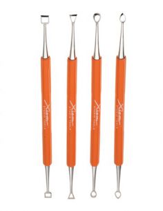 KIT DE 4 MIRETTES DOUBLE INOXIDABLE