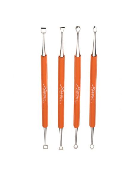 KIT DE 4 MIRETTES DOUBLE INOXIDABLE