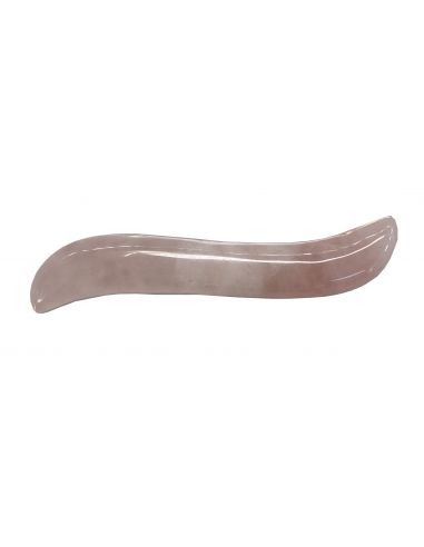 TIGE DE POLISSAGE COUDEE EN QUARTZ ROSE
