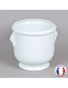 Cache-pot en céramique blanc mat Calm - Ø 16,5/17,5 x H 15 cm : Cache pots  AUTRES MARQUES maison - botanic®
