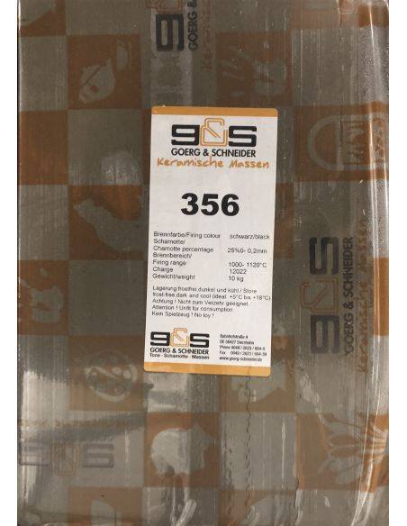 Grès NOIR de basse température à chamotte impalpable G356 I GOERG & SCHNEIDER