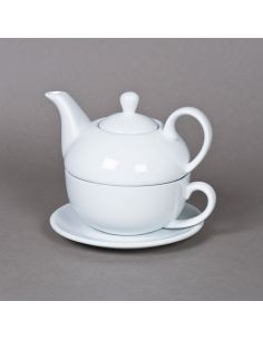 THEIERE EGOISTE AVEC SOUCOUPE