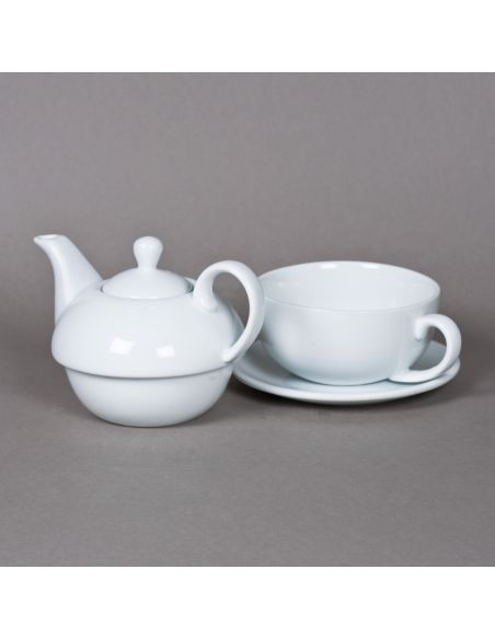 THEIERE EGOISTE AVEC SOUCOUPE