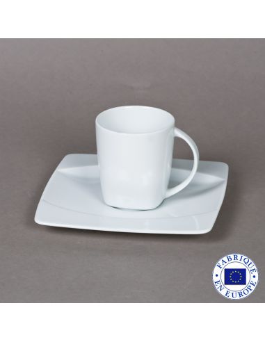 TASSE CAFE HAUTE AVEC SOUCOUPE EYE