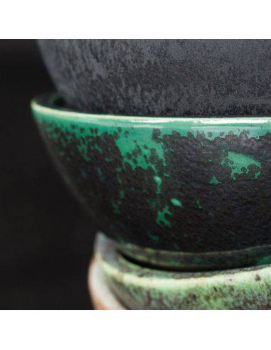 BO9577 Émail faïence Vert metallisé satiné | BOTZ