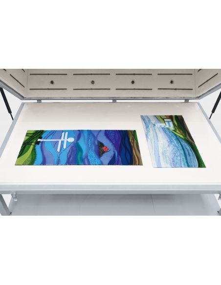 Pièces finies hors du four fusing (Jo Downs Glass Design Ltd)