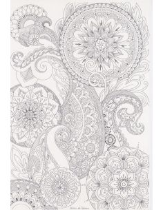 DECALCOMANIE CLAIR DE LUNE GRIS A4 - TL132