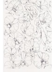 DECALCOMANIE CLAIR DE LUNE GRIS A4 - TL67