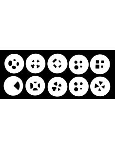 LOT DE 9 EMBOUTS SUPPLEMENTAIRES POUR EXTRUDEUSE + CACHE