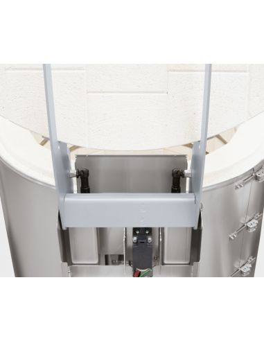 Amortisseur à gaz intégré pour ouvrir et fermer facilement le couvercle du four.