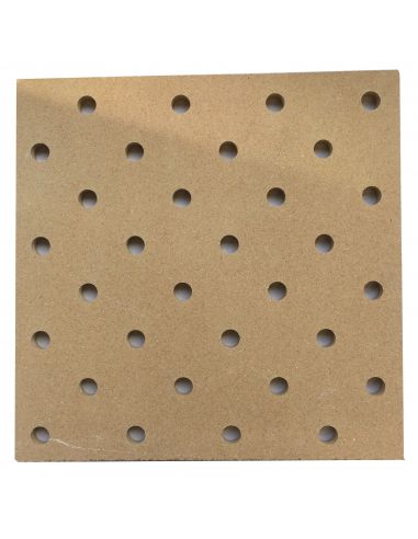 Plaque réfractaire perforée 40.8x40.8x1.5cm