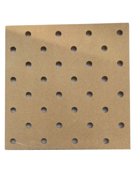 Plaque réfractaire perforée 40.8x40.8x1.5cm