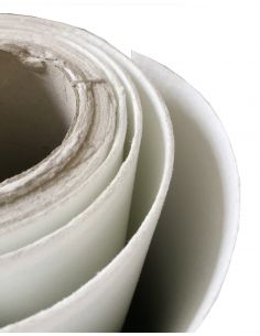 fibre-céramique réfractaire calorifuge c / supp. rouleau de tapis en  aluminium 14,6mt. x0,61mt. 13 mm d'épaisseur.