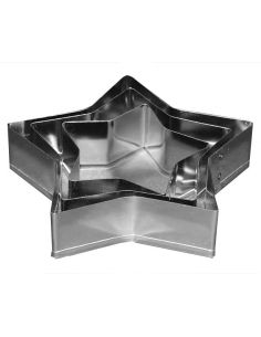 LOT DE 3 EMPORTE-PIECES ETOILES 5 BRANCHES