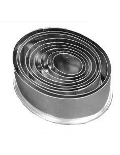 LOT DE 9 EMPORTE-PIECES OVALES