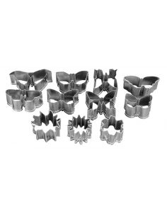 LOT DE 11 EMPORTE-PIECES FLEURS ET PAPILLONS