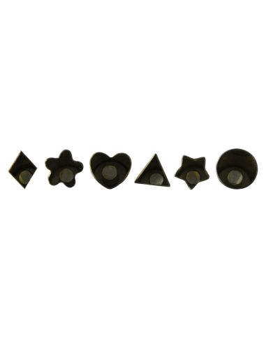 SET DE 6 EMPORTE PIECES LAITON SERIE A