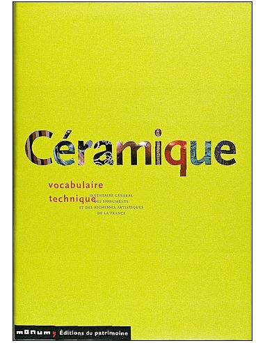 Livre "Céramique vocabulaire technique" de...