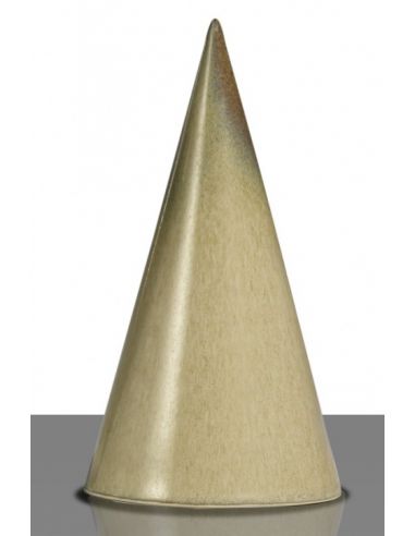 Email crème à effets métallisés pour grès et...