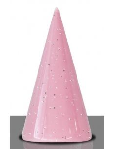 Email rose moucheté  brillant pour grès et porcelaine CJ1258