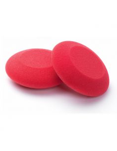 SET DE 2 EPONGES RONDES ROUGES