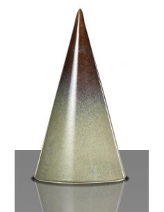 Email à effets rouge/brun/gris brillant pour grès et...