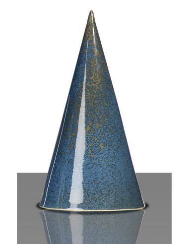 Email bleu indigo à effets brillant pour grès...