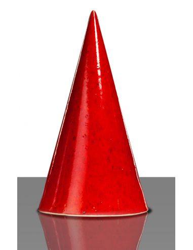 Email rouge piment brillant pour grès et...